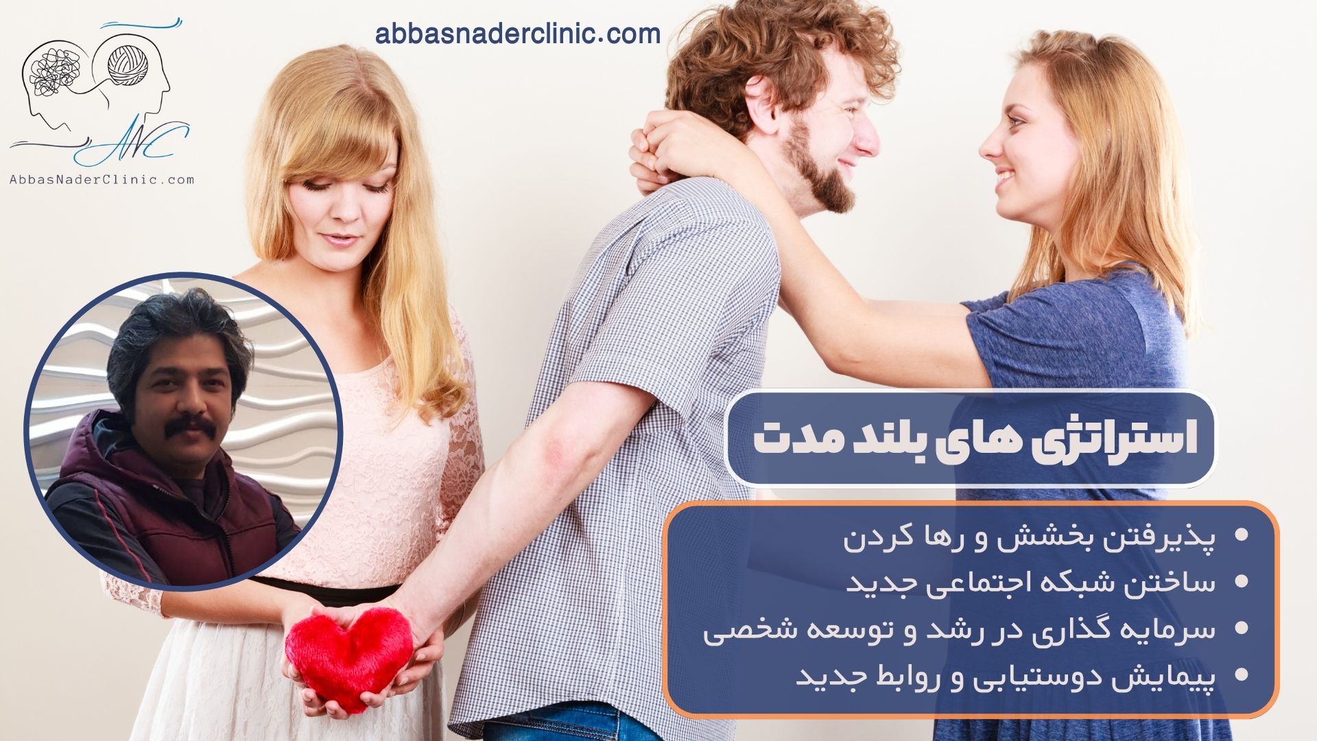 استراتژی های بلند مدت کلینیک عباس نادر برای زنانی که گفته اند" شوهرم خیانت کرده میخوام طلاق بگیرم"